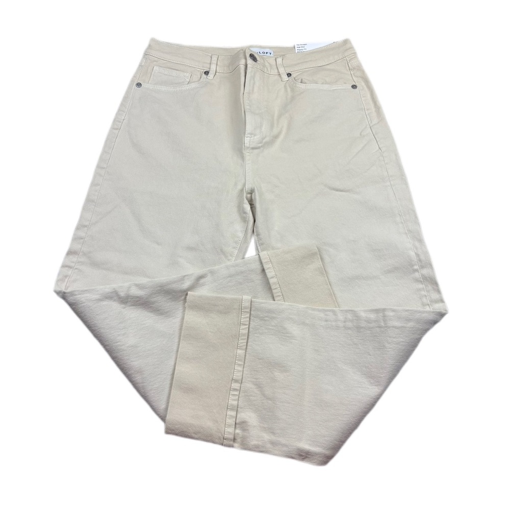 NWT! Loft The Straight High Rise Regular Fit Petite Inseam Size 28